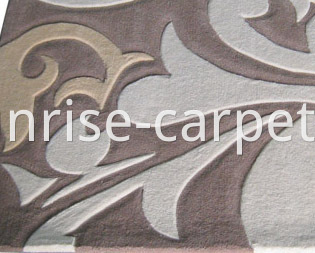 Hand Tufted Carved Carpet Rug